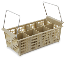8-Compt. Cutlery Basket W/ Handle Beige