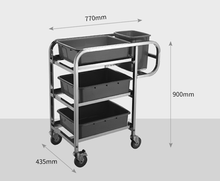 3-Layer Dishwashing Trolley