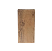 Faux Oak Wood Display with Foot and Ridge