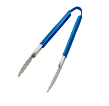 Tong with Blue Coated Handle