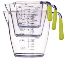 Colourworks Brights Three Piece Measuring Jug Set