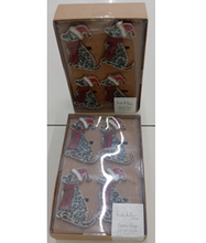 Nicole Miller Home Set of 4 Napkin Rings