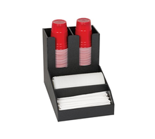 Countertop 4compt Cup, Lid, Straw and Condiment organizer
